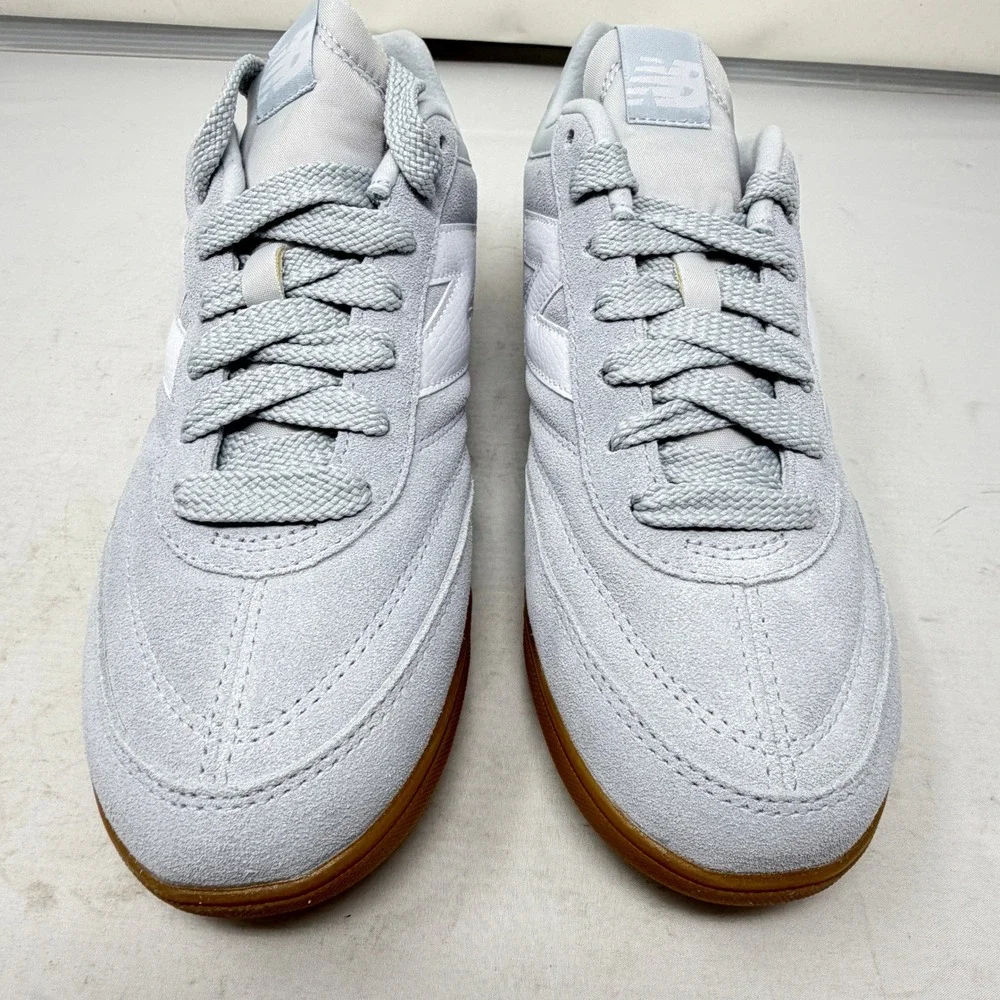 New Balance RC42 Grey White Suede Gum Sole‎ Sneakers Mens 9.5 Womens 11 NWOT